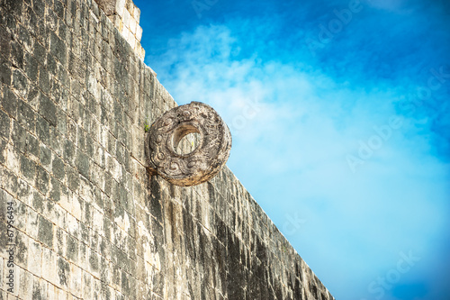 Stone ring for Mayan ballgame, juego de pelota photo