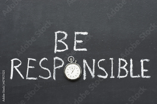 Bilde på lerret be responsible