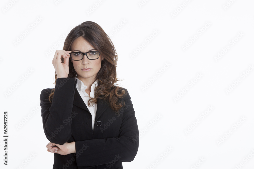 Portrait of a young attractive business woman Portrait of a young attractive business woman