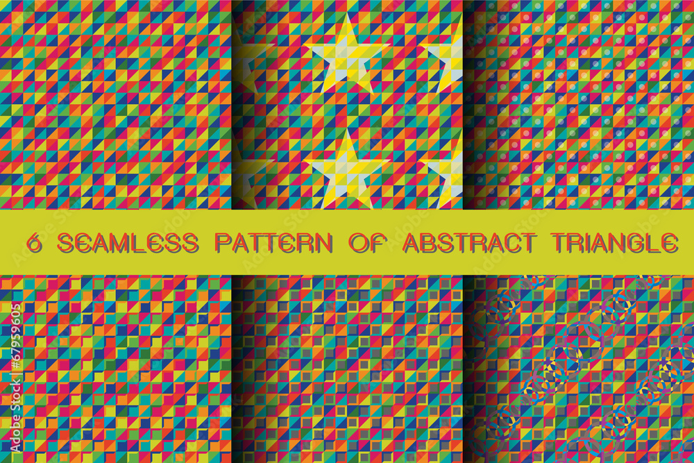 Seamless pattern of abstract triangle background