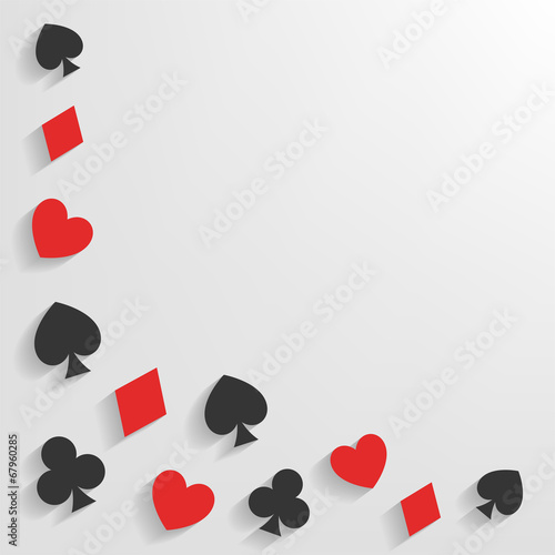 Decorative background of card suits