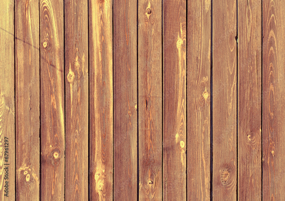 Fototapeta premium Brown wood plank wall texture background