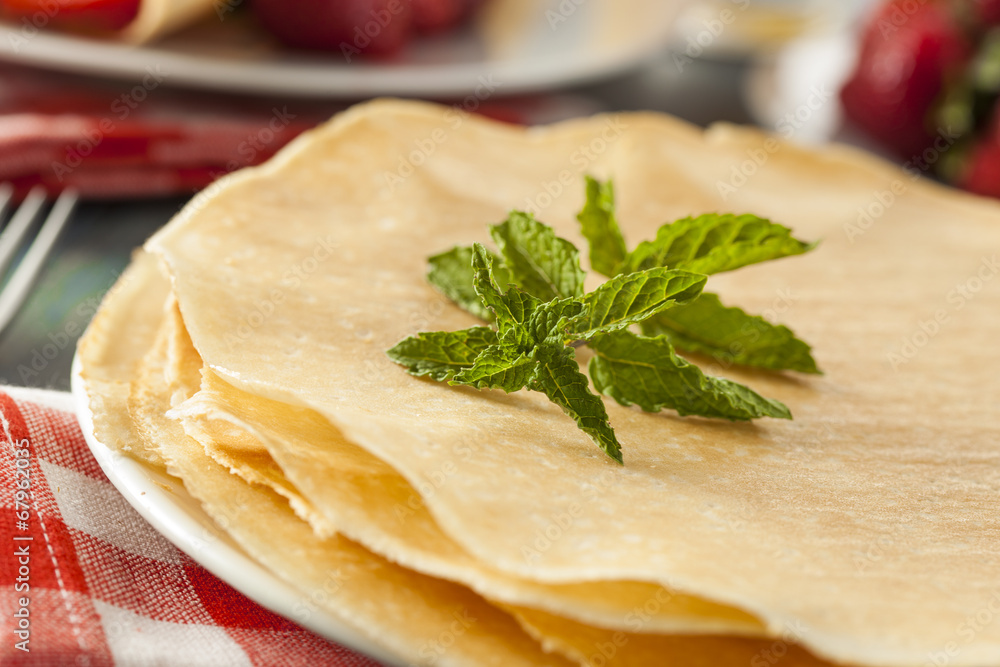 Delicious Homemade French Crepes