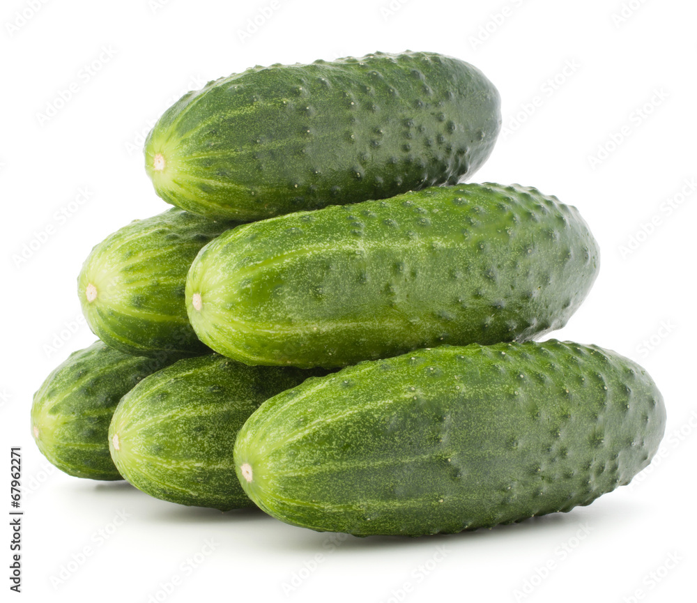 Cucumber vegetable isolated on white background cutout Cucumber vegetable isolated on white background cutout