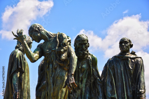 Quadro em tela Los burgueses de Calais, Auguste Rodin, Francia