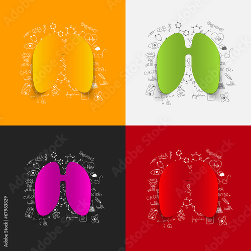 Drawing medical formulas: lung