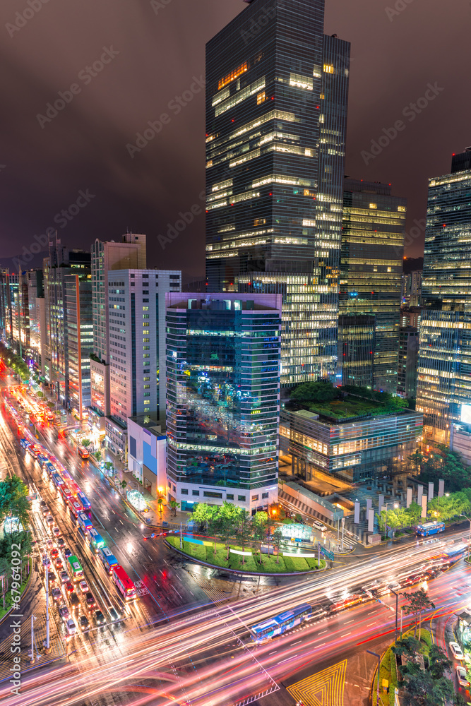 Obraz premium Gangnam Traffic