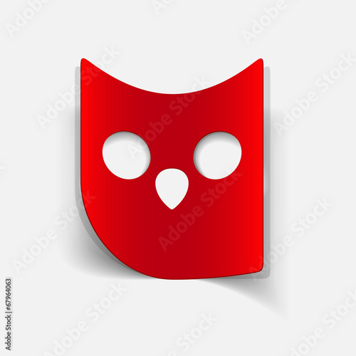realistic design element: owl