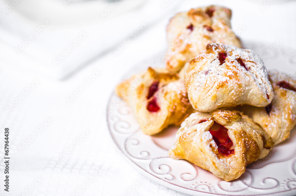 Pastry with jam Pastry with jam