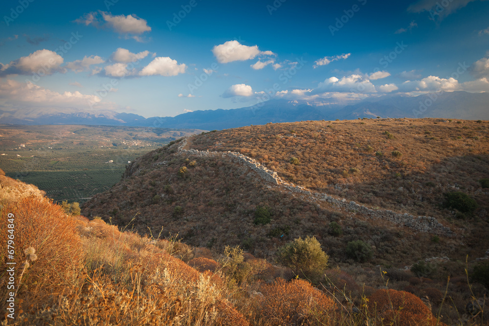 Naklejka premium Ruins at Ancient Aptera in Crete, Greece