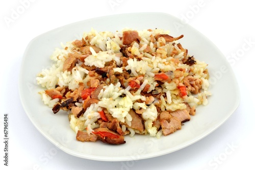 dish with rice