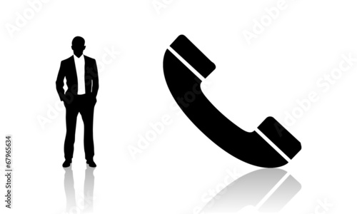Silhouette téléphone
