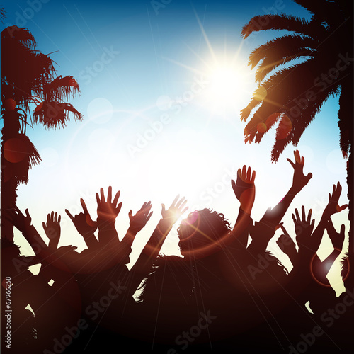 Summer party background