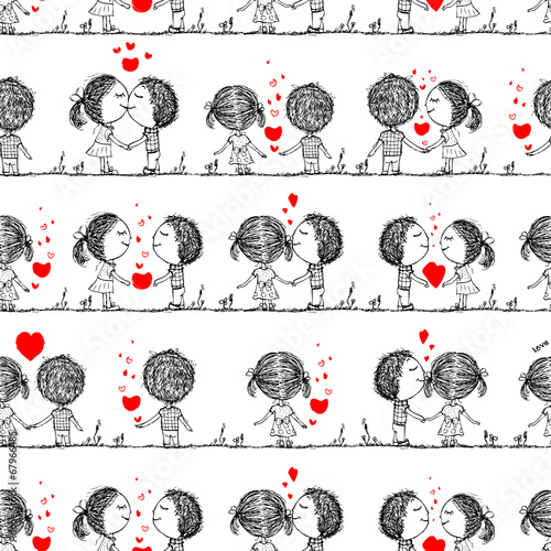 Abstract seamless pattern for your design