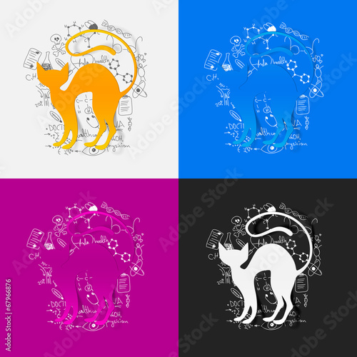 Drawing medical formulas: cat