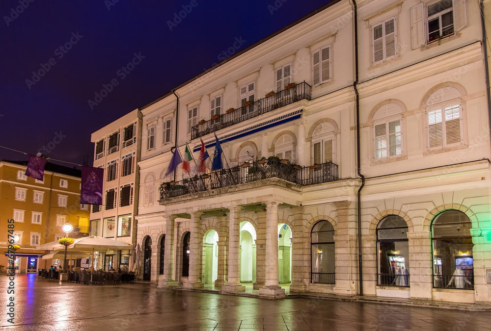 View of Rijeka town hall - Croatia