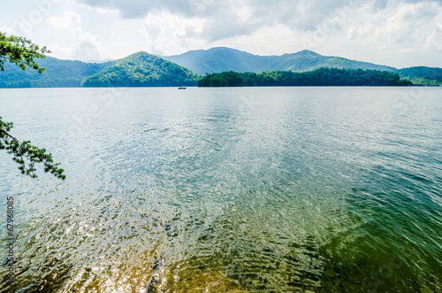 lake santeetlah in great smoky mountains nc photo