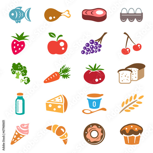 food icons set