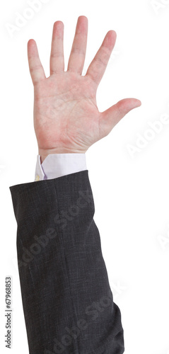 open five fingers - hand gesture