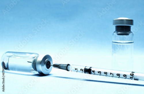 Obraz na plátně Vials of medications.