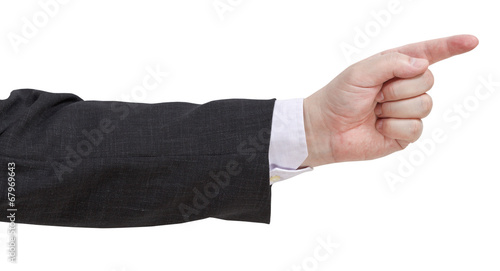 Slika na platnu pointing finger - hand gesture