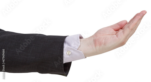 empty palm - hand gesture