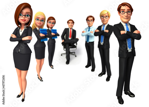 Group business people in office