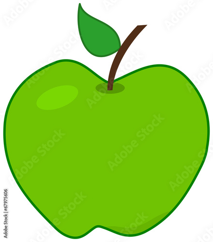 a green apple