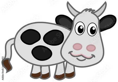 a happy dairy cow