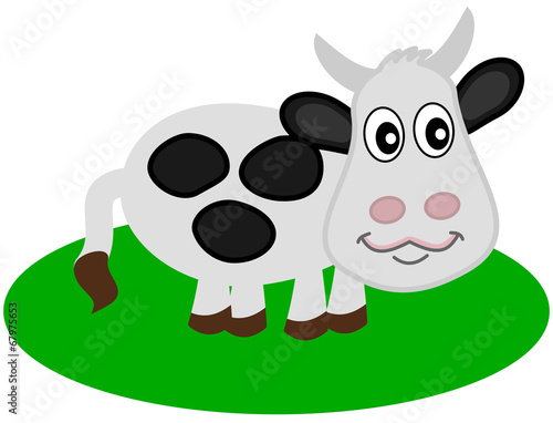 a dairy cow on grass