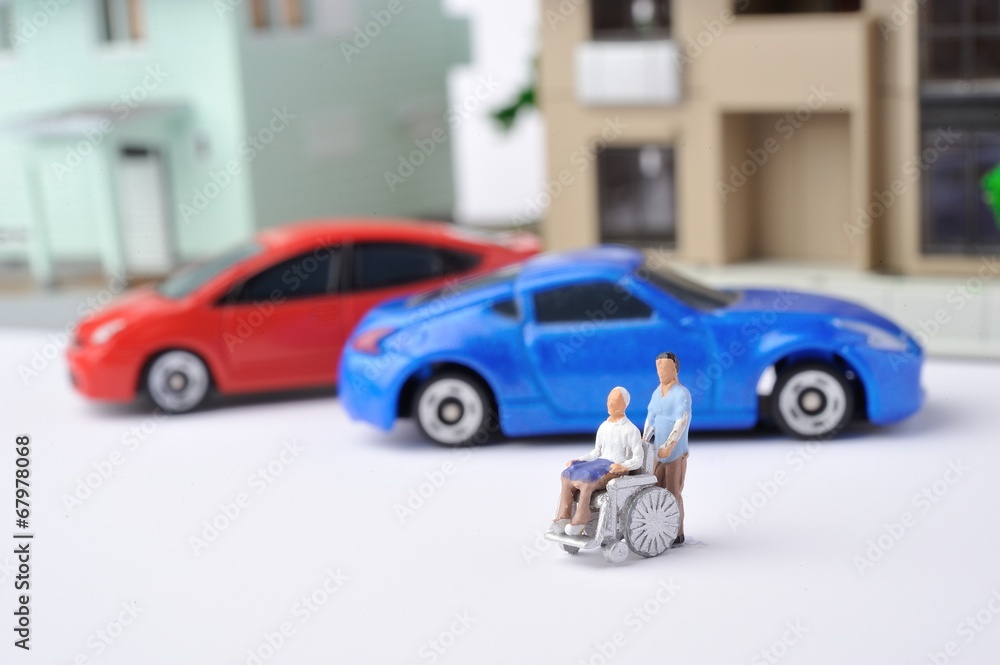 車椅子の介護と交通弱者
