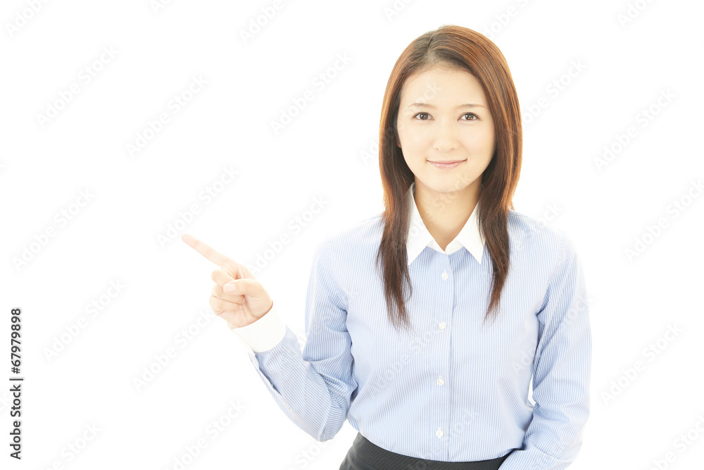 笑顔のOL 笑顔のOL