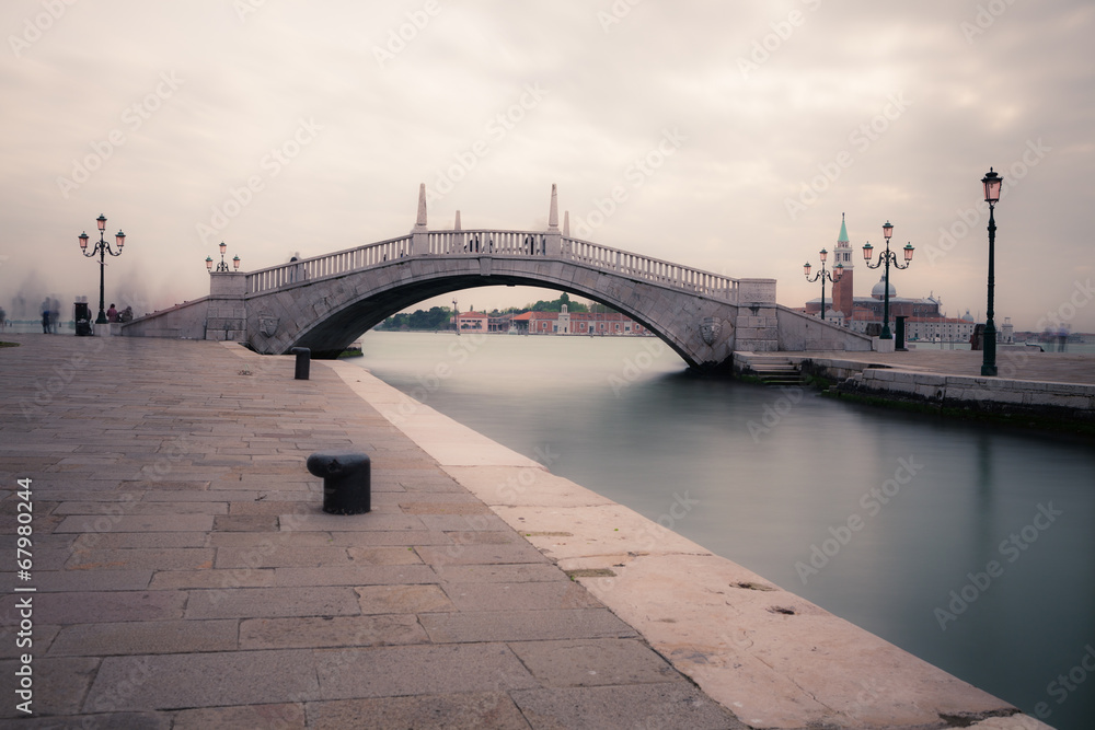 Fototapeta premium Long exposure photo Venice canal