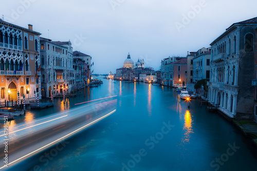 Grand canal after sunset