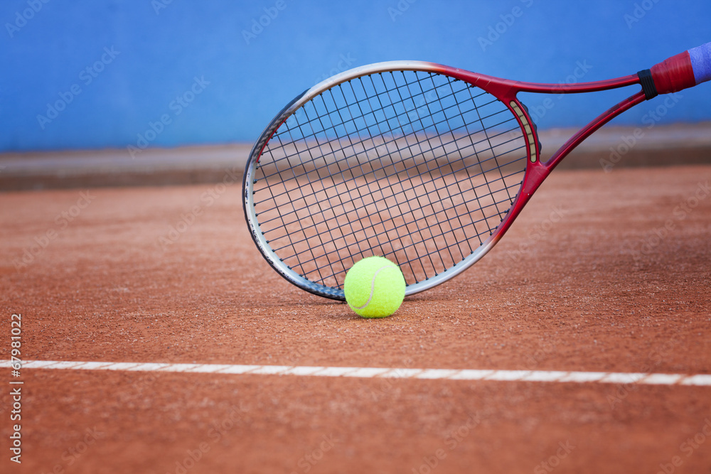 tennis background clay court