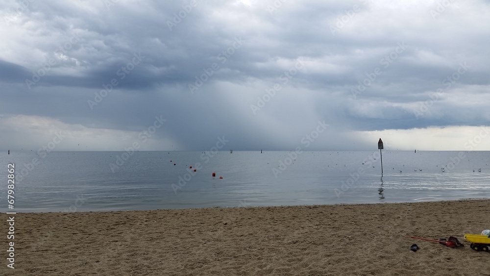Pioggia sull'Adriatico