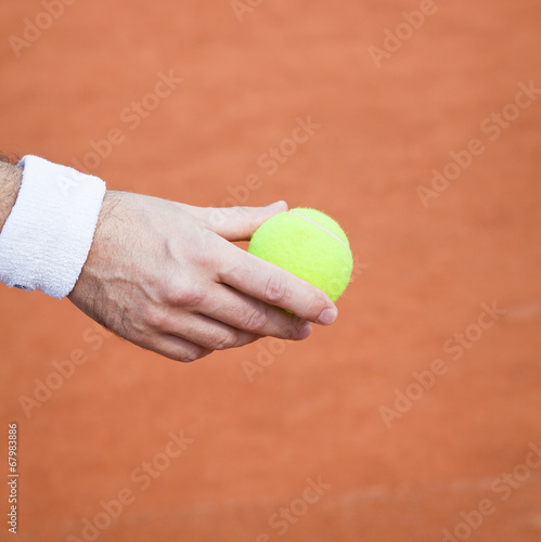 tennis ball in hand © lusia83