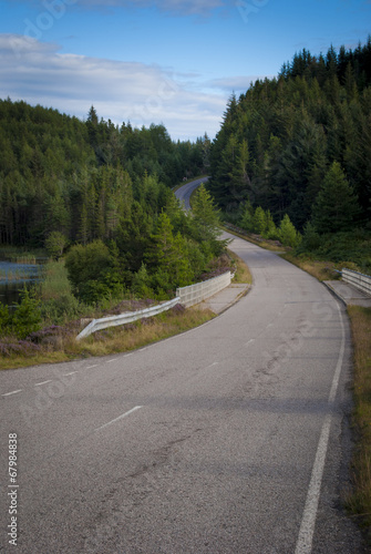 Obraz na płótnie tra Tongue e Lochinver - Strada w salonie