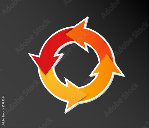 gradient circle arrows