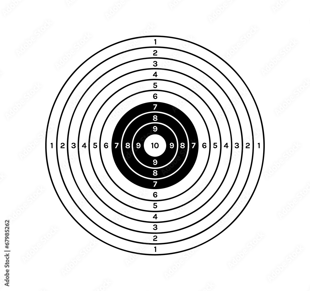 black and white target black and white target