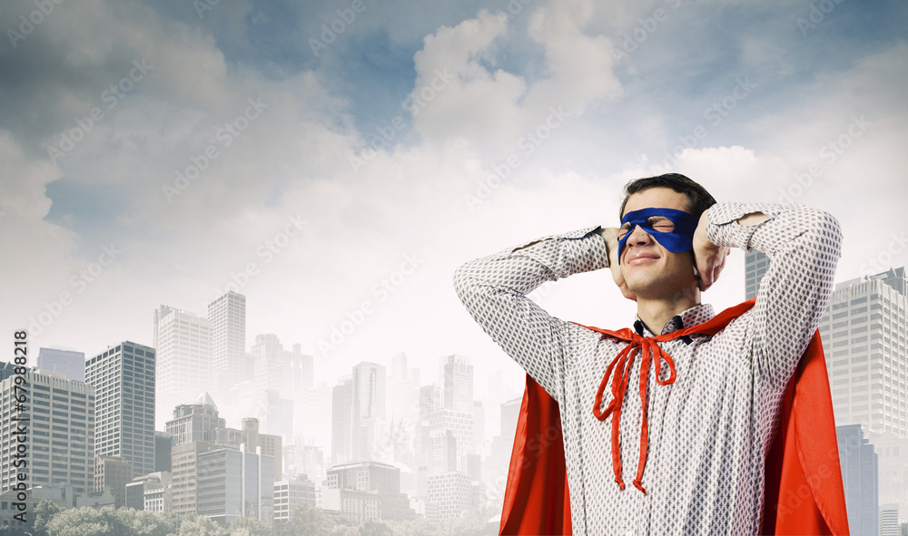 Obraz premium Frustrated superman