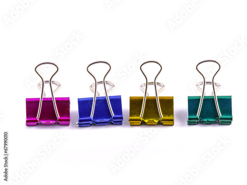 Paper Clips isolated on White Background