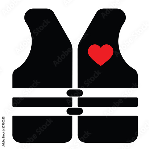 Love vest, vector