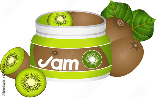 Bottle Kiwi Jam