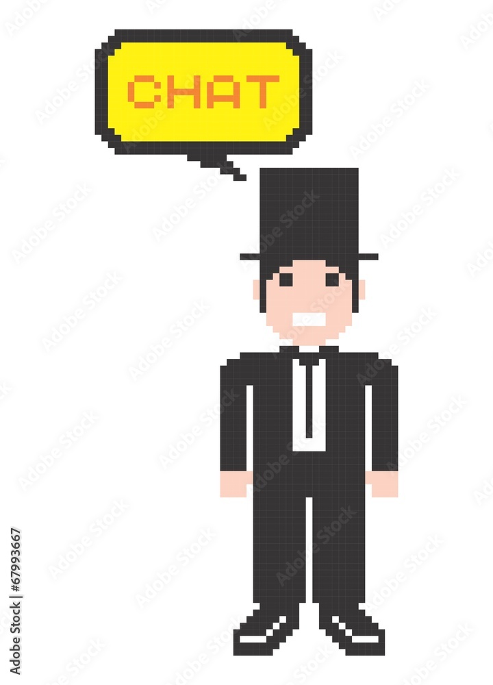 pixel man art pixel man art