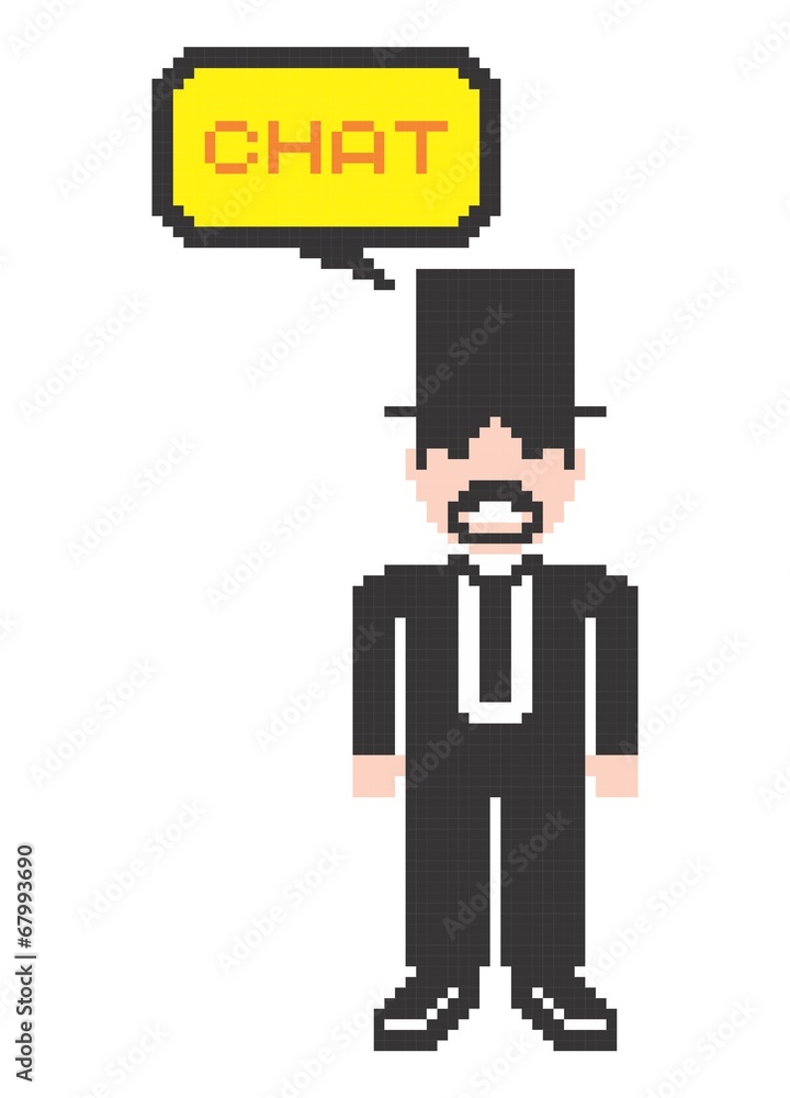 pixel man art pixel man art