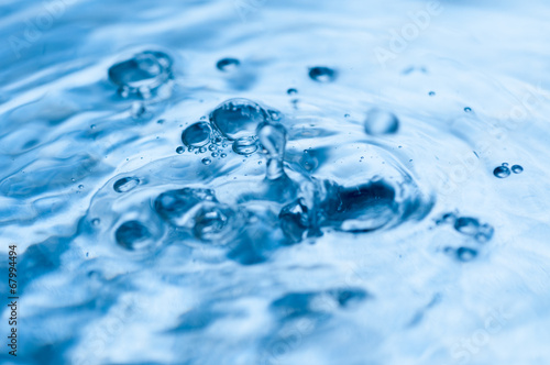 macro of water