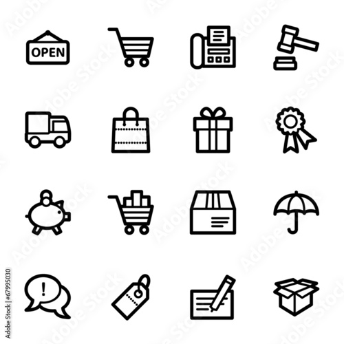 Shopping web icons