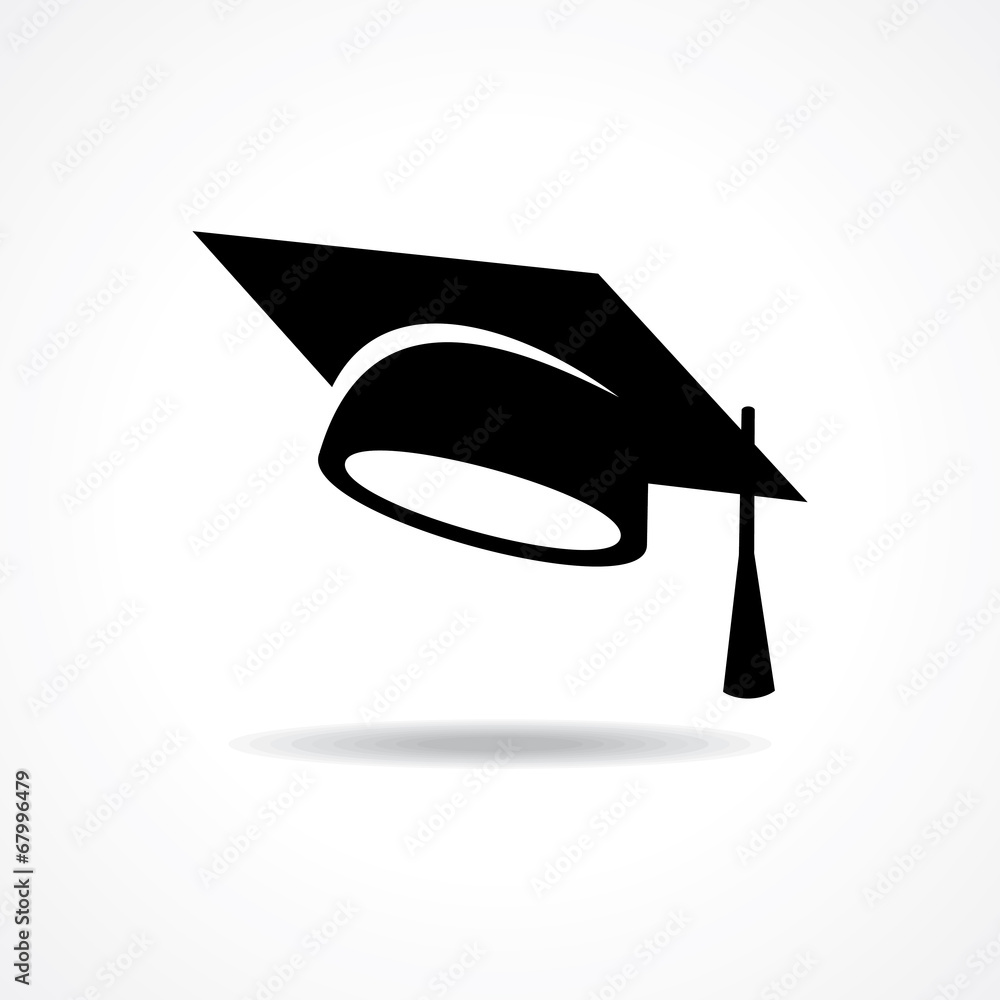 Graduation Cap Symbol Stock Vector Stock Vector Adobe Stock 6953