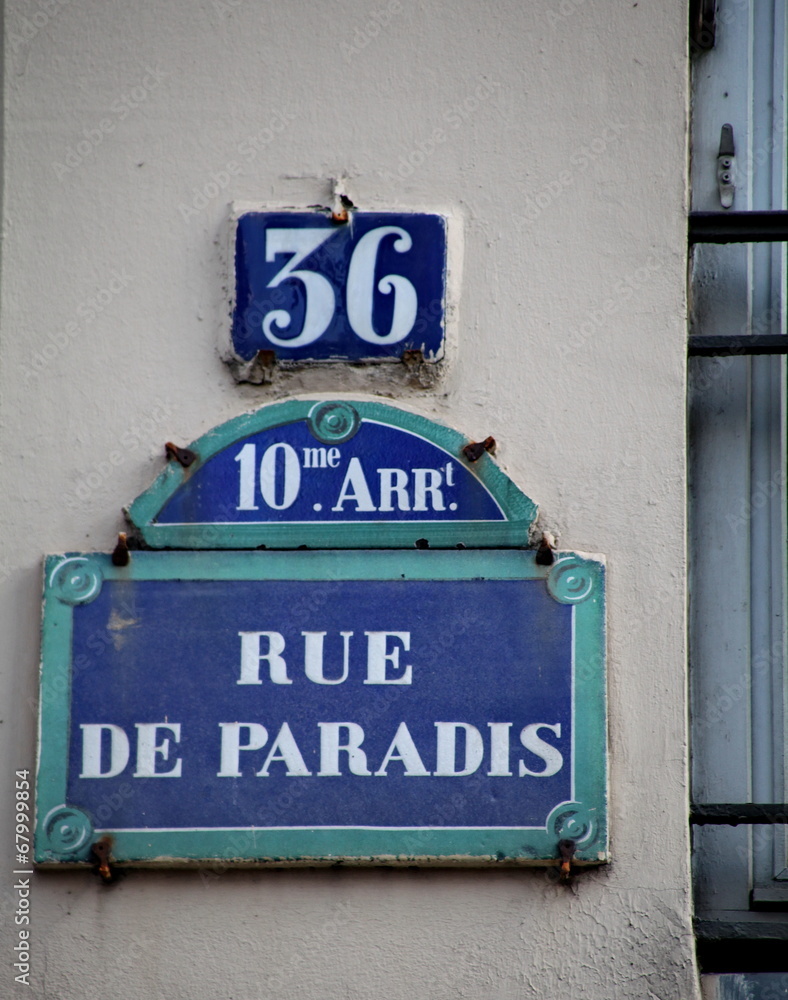Rue de Paradis, Paris, France Stock Photo | Adobe Stock